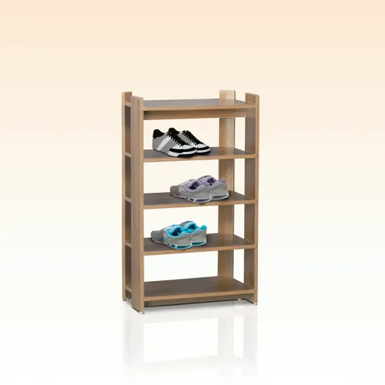 Kosmo Shoe Rack Basic (prima) - Walnut Rigato Woodpore