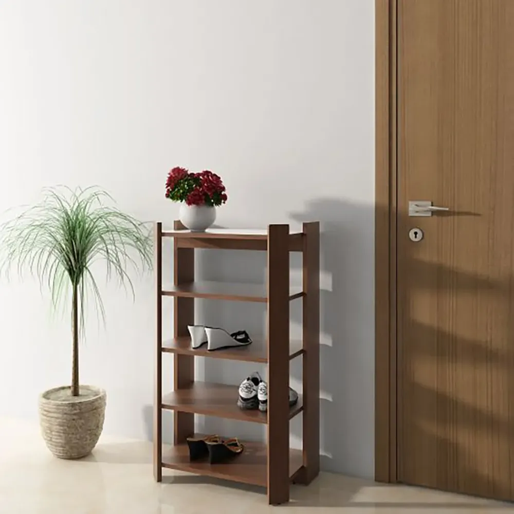 Kosmo Shoe Rack Basic (prima) - Walnut Rigato Woodpore