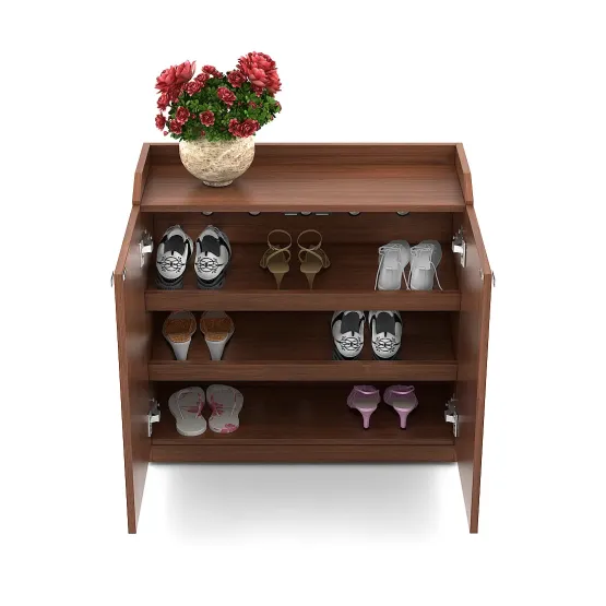 Kosmo Shoe Rack Minima Delux - Walnut Rigato Woodpore