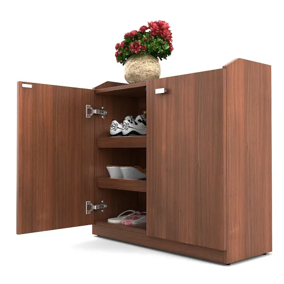 Kosmo Shoe Rack Minima Delux - Walnut Rigato Woodpore