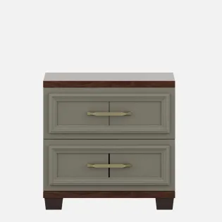 Sahara Bedside Table - Stone Grey Modern Ash