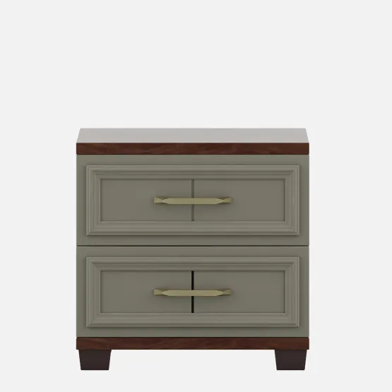 Sahara Bedside - Stone Grey Modern Ash