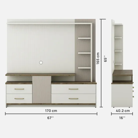 Kosmo Tv Unit Stanley-kingston White