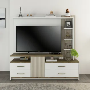 Tv Unit Stanley-kingston White