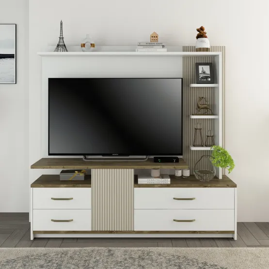 Kosmo Tv Unit Stanley-kingston White