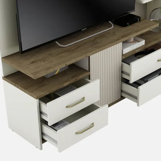 Kosmo Tv Unit Stanley-kingston White