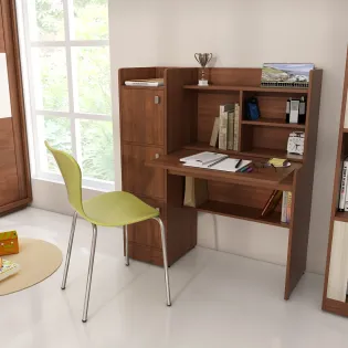 Kosmo Study Table Winner - Walnut Rigato Woodpore