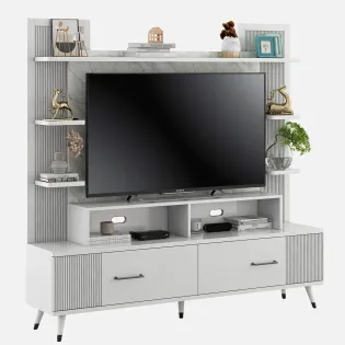 Kosmo Tv Unit Alpine - High Gloss White