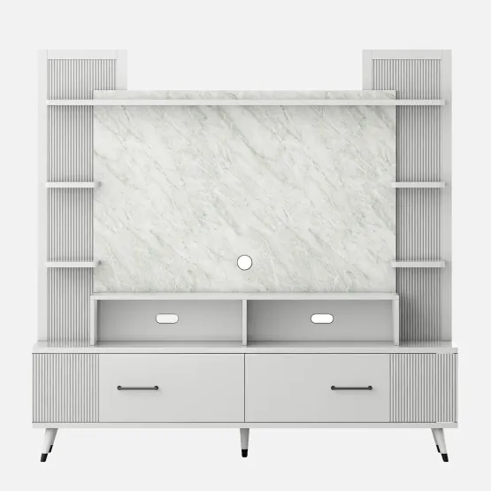 Kosmo Tv Unit Alpine - High Gloss White