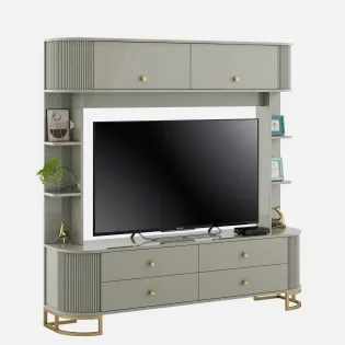 Tv Unit Orbit  - High Gloss Cashmere