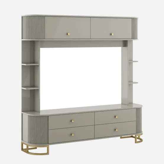 Tv Unit Orbit  - High Gloss Cashmere