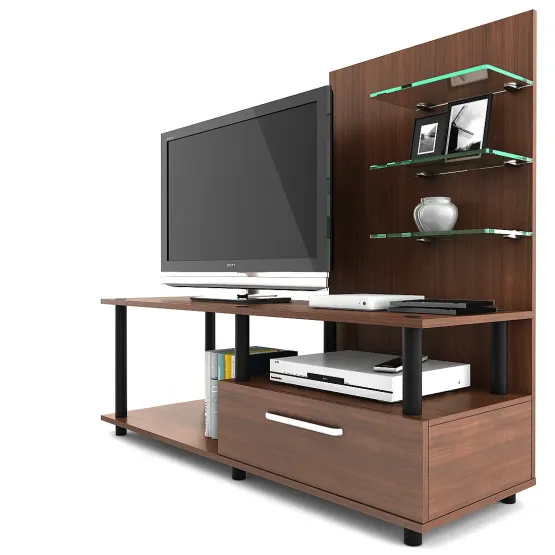 Kosmo Tv Unit Excel - Walnut Rigato Woodpore