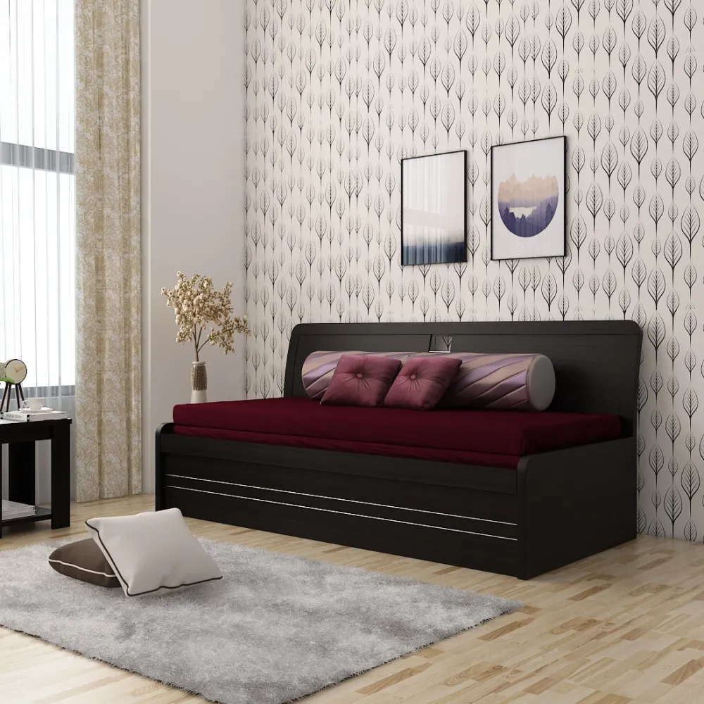 Urbano Slider Bed/sofa Cum Bed In 5ft