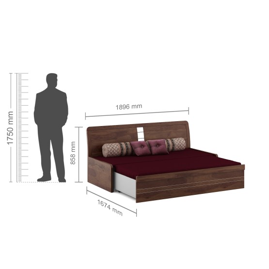 Urbano Slider Bed/sofa Cum Bed-sheesham