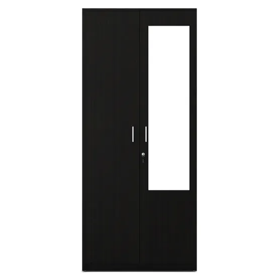 Kosmo Value V2 2 Door Wardrobe With Mirror - Natural Wenge - Woodpore