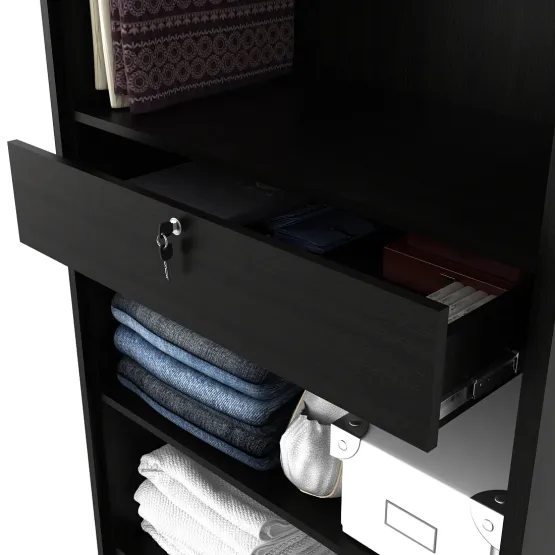 Kosmo Value V2 2-door Wardrobe - Natural Wenge - Woodpore