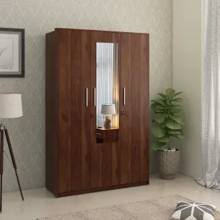 Value 3 Door Wardrobe With Mirror-sheesham