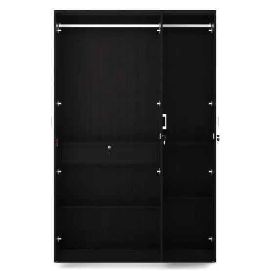 Kosmo Value V2 3-door Wardrobe - Natural Wenge - Woodpore