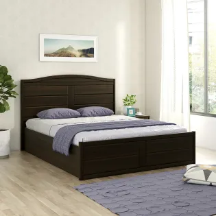 Kosmo Verona King Bed 3/4 Lifton Storage?? - Fumed Oak