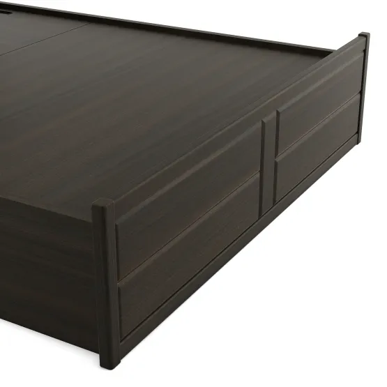 Kosmo Verona Queen Bed 3/4 Lifton Storage?? - Fumed Oak