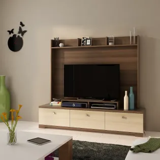 Wall Unit Astron 1816a - Moldau-acacia Dark Brown