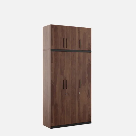 Woodland 3 Door Wardrobe With Loft - Sheesham