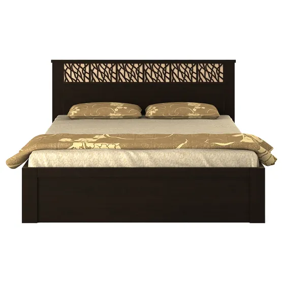 Kosmo Weave Queen Bed With Box Storage - Vermount Woodpore