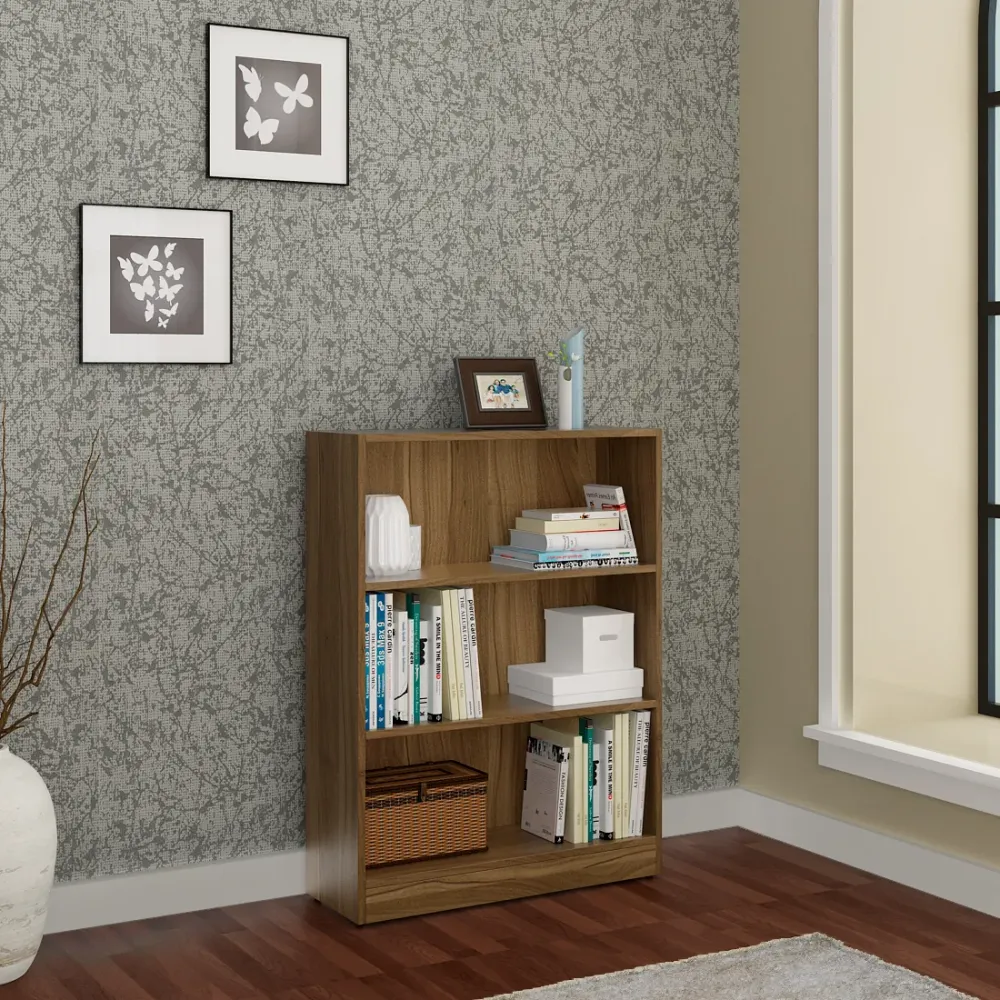 Kosmo William Bookcase 1060 X 800 - Natural Teak