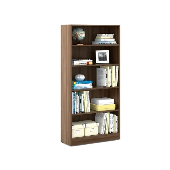 Kosmo William Bookcase 1600 X 800 - Walnut Bronze Woodpore