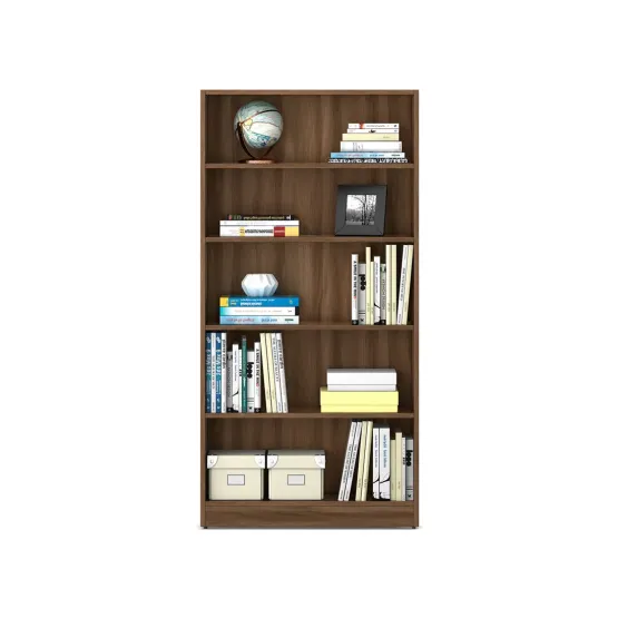 Kosmo William Bookcase 1600 X 800 - Walnut Bronze Woodpore