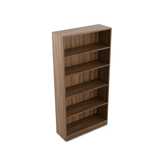 Kosmo William Bookcase 1600 X 800 - Walnut Bronze Woodpore