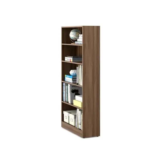 Kosmo William Bookcase 1600 X 800 - Walnut Bronze Woodpore