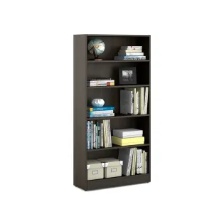 Kosmo William Bookcase 1600 X 800 - Fumed Oak (woodpore)