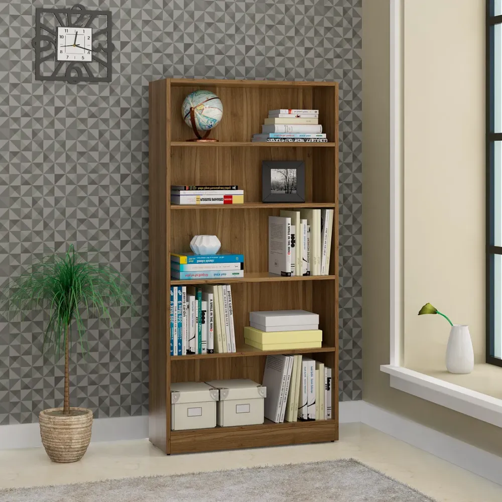 Kosmo William Bookcase 1600 X 800 - Natural Teak