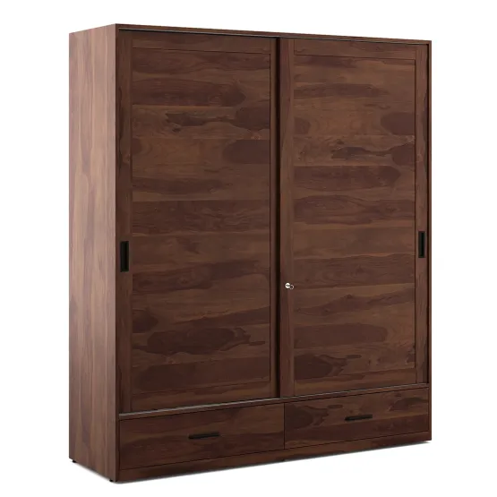 Woodland Sliding 2 Door Wardrobe - Sheesham