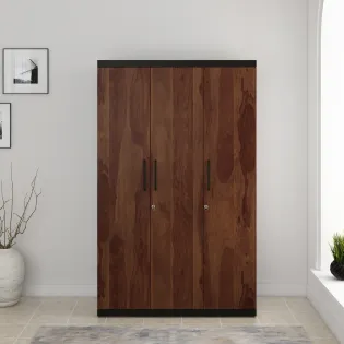 Woodland 3 Door Wardrobe - Sheesham