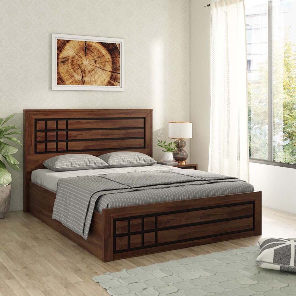 Kosmo Denver Queen Bed Without Storage - Mol-acacia Dark