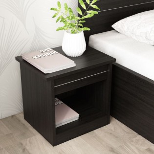 Basic Bedside Table - Natural Wenge