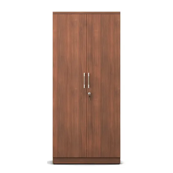 Kosmo Optima 2 Door Wardrobe - Walnut Rigato